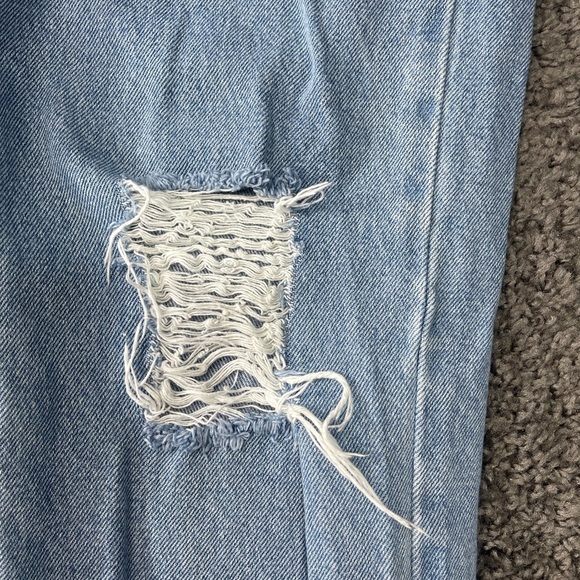 George jeans light blue very distressed denim jeans size 30x 30 - Picture 5 of 14